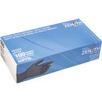 Puncture-Resistant Medical-Grade Disposable Gloves, Medium, Nitrile, 5-mil, Powder-Free, Black, Class 2 Ontario Packaging