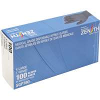 Puncture-Resistant Medical-Grade Disposable Gloves, X-Large, Nitrile, 5-mil, Powder-Free, Black, Class 2 Ontario Packaging
