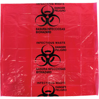 Dynamic™ Infectious Waste Bags, Infectious Waste, 24" L x 24" W, 12 microns, 50 /pkg. SGQ005 | Ontario Packaging