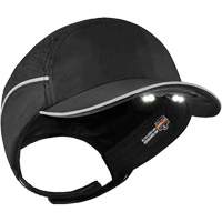 Skullerz<sup>®</sup> 8965 Lightweight Bump Cap Hat with LED Lighting, Black SGQ316 | Ontario Packaging