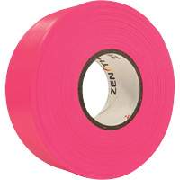 Flagging Tape, 1.1875" W x 164' L, Fluorescent Pink SGQ807 | Ontario Packaging
