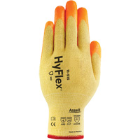 HyFlex&reg; High Visibility Cut-Resistant Gloves, Size 6, 13 Gauge, Foam Nitrile Coated, Stainless Steel/Kevlar&reg;/Spandex Shell, ASTM ANSI Level A5/EN 388 Level E Ontario Packaging