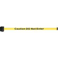 Magnetic Tape Cassette for Build-Your-Own Crowd Control Barrier, Caution Do Not Enter, 7', Yellow Tape SGO655 | Ontario Packaging