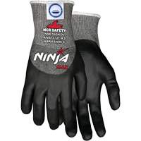Ninja&reg; Max Cut Resistant Gloves, Size Medium, 10 Gauge, Bi-Polymer Coated, Dyneema&reg; Shell, ASTM ANSI Level A3 Ontario Packaging