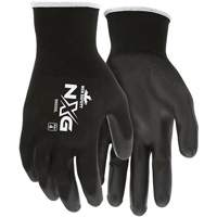 Coated Gloves, Medium, Polyurethane Coating, 13 Gauge, Polyester Shell SGT072 | Ontario Packaging