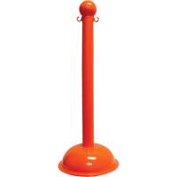 Poteau pour service intense, Hauteur de 40", Orange Ontario Packaging