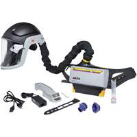 Trousse de respirateur d&eacute;puration dair propuls&eacute; pour lindustrie lourde Versaflo, Capuchon & visi&egrave;re, Pile Lithium-ion Ontario Packaging