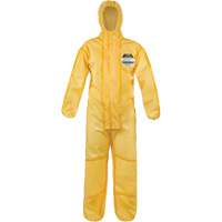 ChemMax&reg; 1 Coveralls, Polyethylene/Polypropylene, 4X-Large, Yellow Ontario Packaging