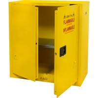 Armoire pour produits inflammables, 30 gal., 2 Porte(s), 43" La x 44" h x 18" p Ontario Packaging