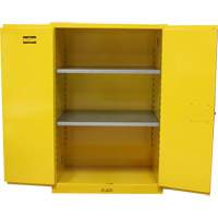 Flammable Storage Cabinet, 90 Gal., 2 Door, 43" W x 66" H x 34" D SGU586 | Ontario Packaging