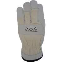 Cotton-Backed Drivers Gloves, Large, Grain Goatskin Palm Ontario Packaging