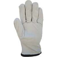 Cotton-Backed Drivers Gloves, Large, Grain Goatskin Palm Ontario Packaging