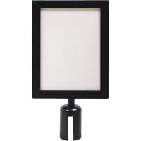Sign Frame for Crowd Control Post, Black Ontario Packaging