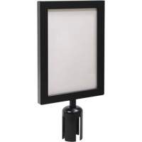 Sign Frame for Crowd Control Post, Black Ontario Packaging