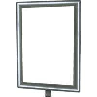 Heavy-Duty Vertical Sign Holder for Classic Posts, Polished Chrome Ontario Packaging