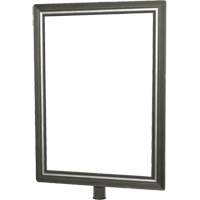Heavy-Duty Vertical Sign Holder for Classic Posts, Satin Chrome Ontario Packaging