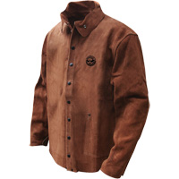 Gander Brand Split Cowhide Welding Jacket, Leather, 4X-Large, Brown SGV066 | Ontario Packaging