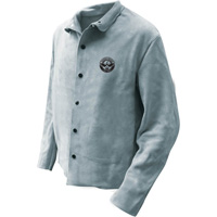 Welder Jacket, Leather, 5X-Large, Grey SGV097 | Ontario Packaging