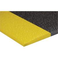 Airsoft™ Anti-Fatigue Mat, Pebbled, 3' x 5' x 3/8", Black/Yellow, PVC Sponge SGV445 | Ontario Packaging
