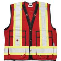 Open Road&reg; Surveyor Vest, Red, Large, Polyester Ontario Packaging