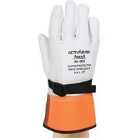 96-003 High Voltage Leather Protector Gloves, Size 8, 12" L Ontario Packaging