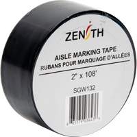Aisle Marking Tape, 2" x 108', PVC, Black SGW132 | Ontario Packaging