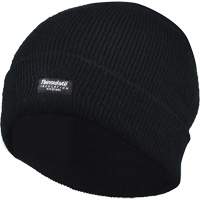 Lined Cuff Tuque, Thinsulate™ Lining, One Size, Black SGW712 | Ontario Packaging