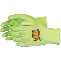 Gants &agrave; haute visibilit&eacute; en fibre de filament composite r&eacute;sistants aux coupures, Taille 5, Calibre 18, Rev&ecirc;tement Mousse de nitrile, Enveloppe en TenActiv, ANSI/ISEA 105 niveau 4 Ontario Packaging