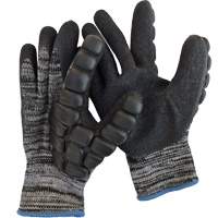Gants antichocs enduits pour le martelage, 8/Moyen, Paume en Synth&eacute;tique, Poignet &eacute;lastique Ontario Packaging