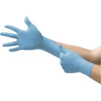 N20 Disposable Gloves, Small, Nitrile, 4.7-mil, Powder-Free, Blue SGW927 | Ontario Packaging
