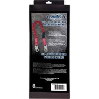 ShockSorb Internal Shock Lanyard, 6', Snap Hook Center, Snap Hook Leg Ends, Polyester Ontario Packaging