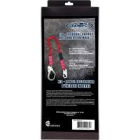 ShockSorb Internal Shock Lanyard, 6', Snap Hook Center, Snap Hook Leg Ends, Polyester Ontario Packaging