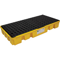 Low Profile Spill Pallet, 25.5 US gal. Spill Capacity, 49" x 24" x 6.5" Ontario Packaging