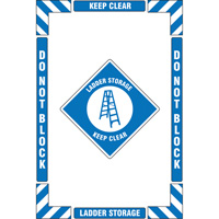 "Ladder Storage" Floor Marking Kit, Adhesive, English with Pictogram Ontario Packaging