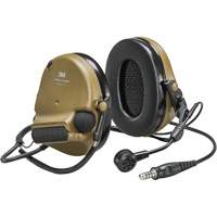 Casque VI NIB avec fils de sortie unique Peltor ComTac, Style Cordon cervical, 22 dB Ontario Packaging