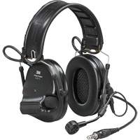 Casque VI NIB avec fils de sortie unique et rail arc Peltor ComTac, Style Bandeau, 23 dB Ontario Packaging