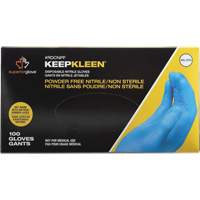 KeepKleen&reg; Disposable Glove, Small, Nitrile, 2.8-mil, Powder-Free, Blue Ontario Packaging