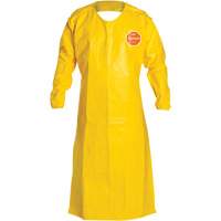 Tychem<sup>®</sup> 2000 Extra-Long Long-Sleeved Apron, Polyethylene, 52" L x 28.5" W, Yellow SGY278 | Ontario Packaging