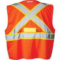 SV350 X-Back Safety Vest with Light, High Visibility Orange, Small, Polyester Ontario Packaging