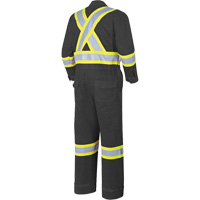 7702BK FR-Tech&reg; 88/12 FR Arc Rated Coveralls, Size 36, Black, 9.7 cal/cm² Ontario Packaging