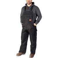 GridIron Regular Length Zip-To-Thigh Bib Overall, Men's, Large, Black Ontario Packaging