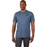 Hybrid Work Tee Shirt, Men's, Small, Blue Ontario Packaging