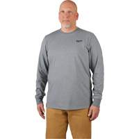 Hybrid Work Tee Shirt, Men's, Small, Grey Ontario Packaging