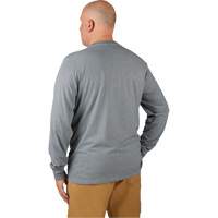 Hybrid Work Tee Shirt, Men's, Small, Grey Ontario Packaging