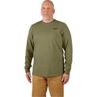 Hybrid Work Tee Shirt, Men's, Small, Green Ontario Packaging