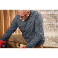 Hybrid Work Tee Shirt, Men's, Small, Blue Ontario Packaging