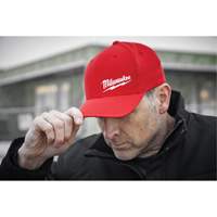 Flexfit&reg; Fitted Hat, Red, Poly-Cotton Ontario Packaging
