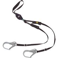 V-Series Utility Energy Absorbing Lanyard, 6', Rebar Hook Center, Snap Hook Leg Ends, Nylon Ontario Packaging