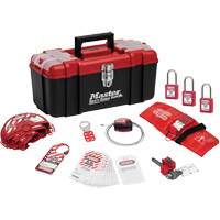 Trousse de cadenassage personnelle standard avec cadenas en thermoplastique Zenex, Ensemble Vanne, 13 composants compris Ontario Packaging