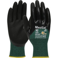 ATG MaxiCut&reg; Oil Cut-Resistant Gloves, Size Large, 15 Gauge, Nitrile Coated, Engineered Yarn Shell, ASTM ANSI Level A2/EN 388 Level 3/EN 388 Level B Ontario Packaging
